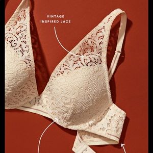 NWOT ThirdLove Artisan Lace Plunge Bra